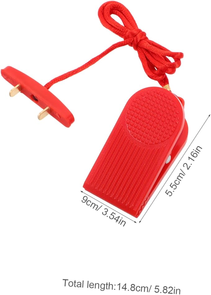 Treadmill Emergency Stop Switch Replacement Key Treadmill Safety Key with Dual Insert Fitness Equipment