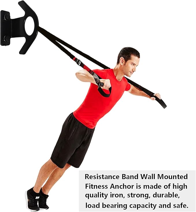 Resistance Band Wall Anchor(3PCS),Resistance Bands Wall Mount for Home Workouts & Yoga Gym，Resistance Band Hooks for Resistance Bands, Stretch Straps & Suspension Trainers