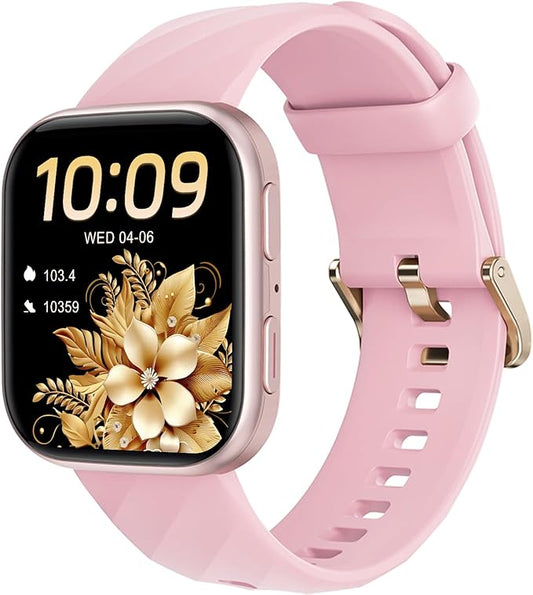 MorePro Health Fitness Tracker with 24/7 Heart Rate/Blood Pressure Monitor, Blood Oxy-gen/Sleep Tracking, 120+ Sports Activity Tracker, Smart Watch (Make/Answer Call) with Step Counter for Women Men