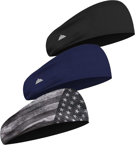 Tough Headwear Sport Headbands for Men - Workout Headbands for Women - Running Headband -Tennis Athletic Sweatband