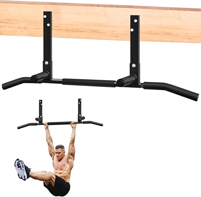 ATENTO Pull Up Bar, Chin Up Bars Ceiling Mount, Workout for Home Gym, Beam, Crossfit - Heavy-Duty, Foam Grip, Easy installation