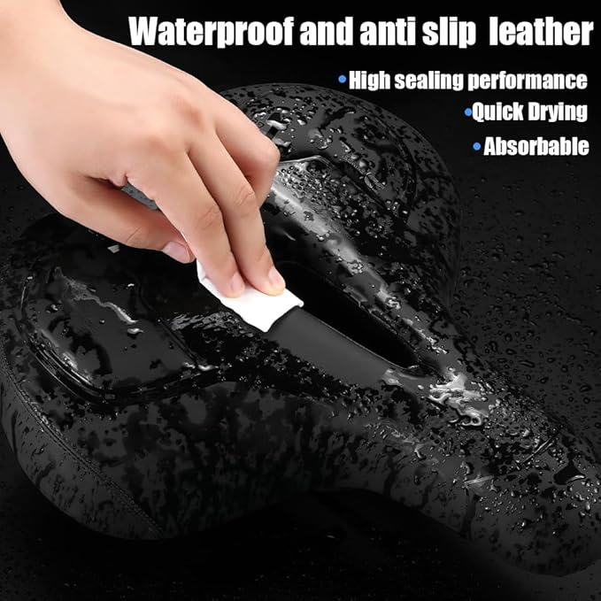 Comfortable Bike Seat Soft Bike Saddle for Men Wide Bicycle Seat for Women Gel Bicycle Seat Cushion