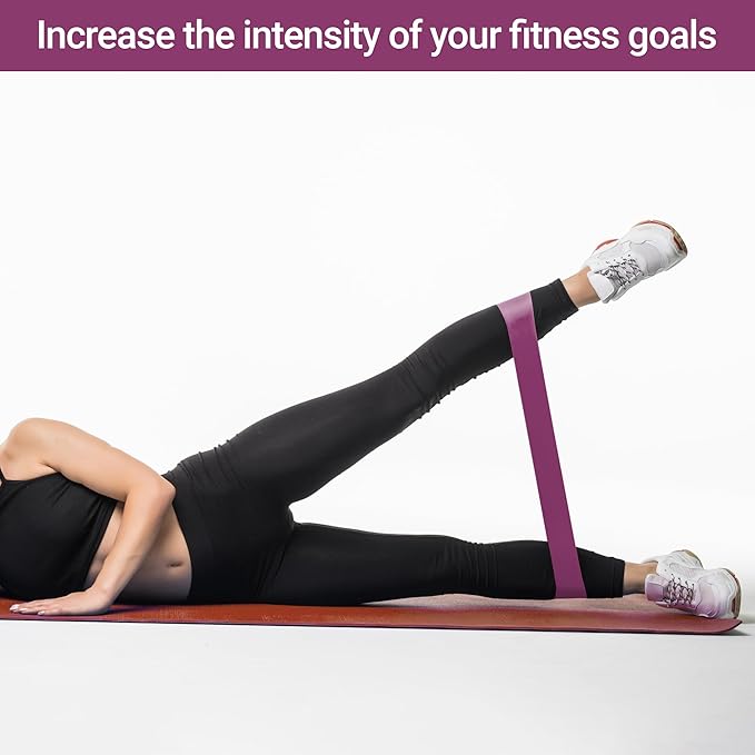 TechStone Resistance Bands Set for Men and Women, Pack of 5 Different Levels Elastic Band for Home Gym Long Exercise Workout – Great Fitness Equipment for Training, Yoga – Free Carrying Bag