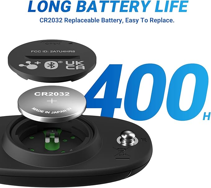 moofit HR8 Heart Rate Monitor Chest Strap, Low Energy Real-Time Heart Rate Data Bluetooth 5.0/ANT+, Longer Communication Range, IP67 Waterproof, Compatible with iOS/Android Apps, Gym Equipment, Black