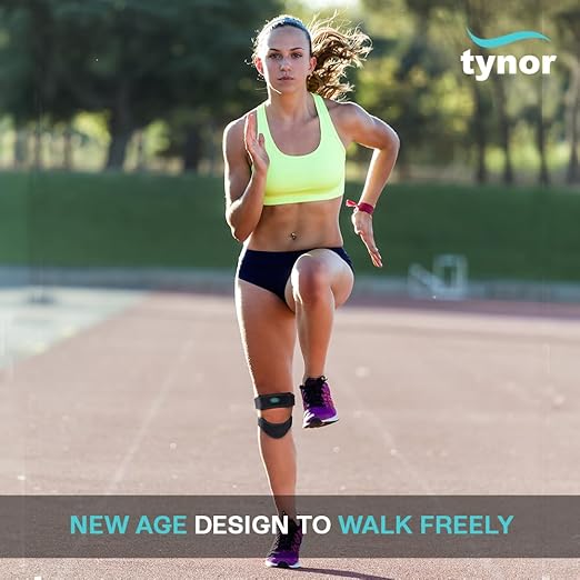 TYNOR Dual Patellar Tendon Support Strap,Knee Pain Relief Adjustable Neoprene Knee Strap Patella Stabilizer Band,Knee Brace for Tendonitis,Running,Hiking,Basketball Volleyball Tennis,One Size,1 Unit