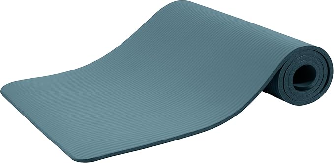 Quality Exercise Yoga Mat, 1/2-Inch Thick High-Density Foam for Full-body workout, Anti-Tear and non-slip Surface, Includes Carry Strap for Home & Studio Workouts,Multiple Options