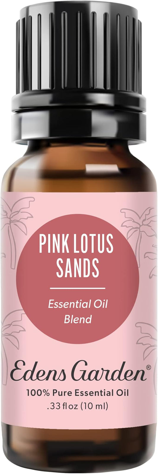 Edens Garden Pink Lotus Sands Essential Oil Blend- 100% Pure Premium Grade, Undiluted, Natural, Therapeutic, Aromatherapy, The Best for Diffusing, Skin, Candle, Laundry 10 ml (.33 fl oz)