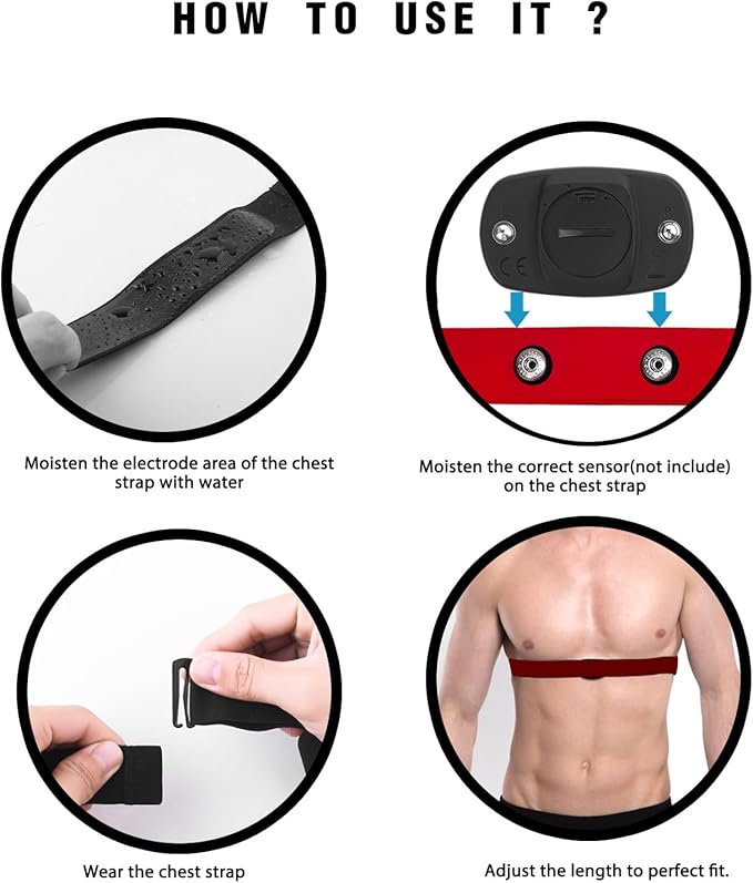 Polar H10 H9 H7 Chest Strap Replacement - Adjustable Soft HRM Compatible with Polar Heart Rate Sensor