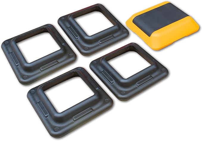 Aerobic Step Platform 30" × 14" Height Adjustable Workout Step for Fitness Strength Training with Risers Exercise Platform for Home Gym