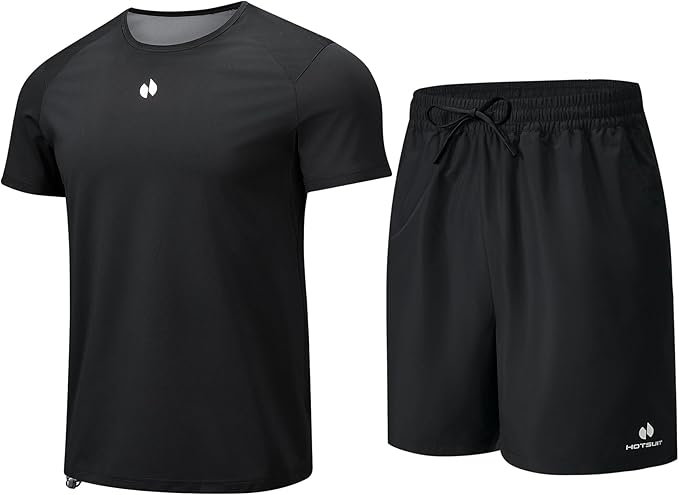 HOTSUIT Sauna Shirt for Men Workout Sweat Suit Heat Trapping Tops Fat burning Compression Shirts for Gym Exercise Boxing