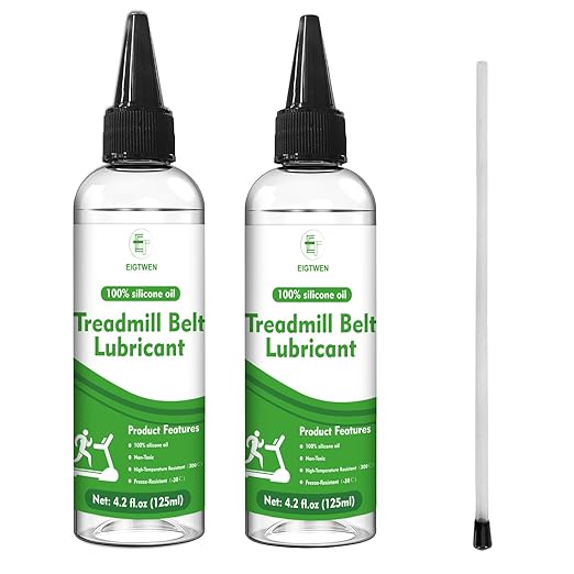 2 x 125ml Treadmill Lubricant for Belt, 100% Silicone Treadmill Oil, High Temperature Resistant Stable Treadmill Belt Lubricant, Treadmill Lube Suitable for Most Types of Treadmills