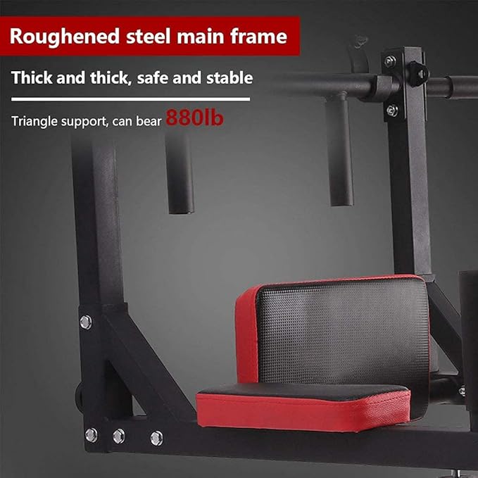 PLKO Wall Mount Pull Up Bar Wall Mounted Body Press Pull Up Bar Gym Chin-Up for Upper Body Workout