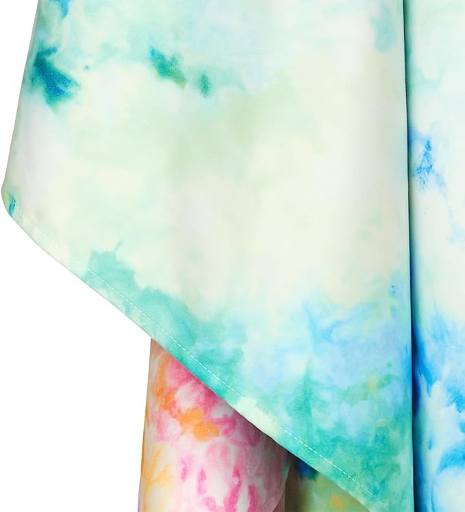 Dock & Bay Beach Towel - Quick Dry, Sand Free - Compact, Lightweight - 100% Recycled - Includes Bag - Sunset Splash - Large (160x90cm, 63x35)