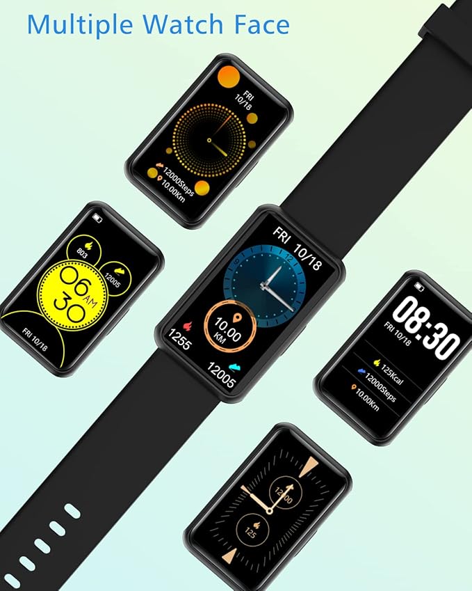 Fitness Tracker No Bluetooth No APP/Phone Required, Fitness Watch for Men Women Parents Pedometer Watch with Sleep Tracker Steps Counter Alarm Clocks IP68 Waterproof (Black)