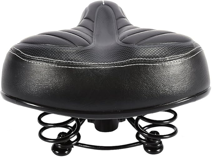 Bike Saddles, Outdoor Mountain MTB Road Bike Wide Big Bum Bike Cushion Pad Gel Cruiser Extra Comfort Sporty Soft Pad Saddle Cover Cushion Seat