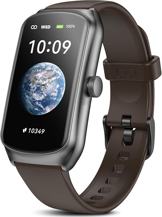 AMOLED Fitness Tracker Watch with 24/7 Heart Rate/SpO2/Sleep Monitor, IP68 Waterproof Smart Watch, Step Calorie Counter Pedometer Swimming Health Activity Trackers & SmartWatches for Men Women