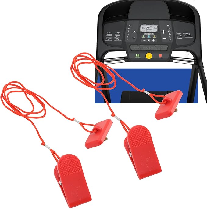 Universal Treadmill Magnetic Safety Switch Magnetic Lock Treadmill Key Replacement Treadmill Emergency Stop Switch for Most Treadmill Accessories