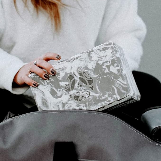 Hugger Mugger 4 in. Foam Yoga Block - Strong and Stable, Beveled Edges for Comfort, Most Favored Block Size, Helps with Alignment and Support in Many Poses