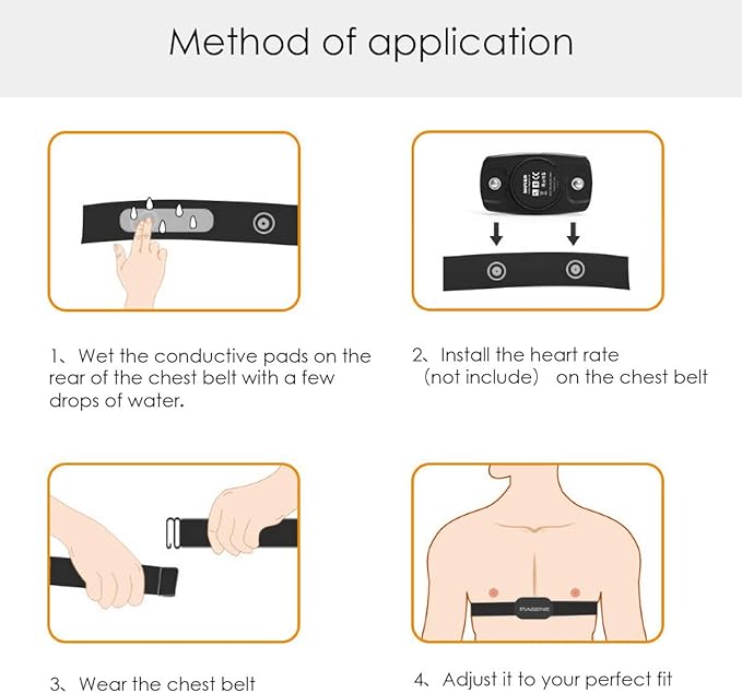 XUXIN Heart Rate Monitor Chest Strap Replacement Compatible with Wahoo Tickr Polar H10 H9 H7 Garmin HRM Coospo Waist Trimmer Exercise Belt Chest Strap