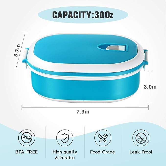 4 Pack Airtight Food Storage Containers，Reusable Kitchen Sandwich Containers with Lids Set for Meal Prep, Lunch,Salad，Snack, Microwave Safe, BPA-Free and Leak-Proof，30oz. Each