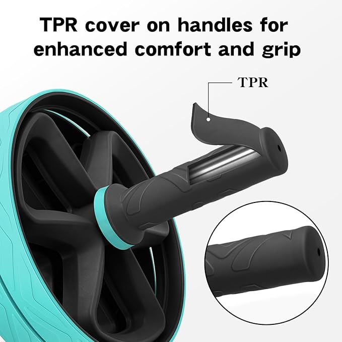 Ab roller wheel abdominal exercise core workout weight loss no noise easy to assembling light weight perfect home gym equipment for men & women