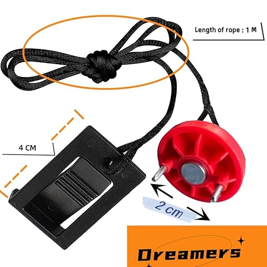 Universal Treadmill Safety Key Magnet Replacement Round Insert Style,Compatible with Proform Weslo Golds Gym Freemotion and Healthrider Treadmill