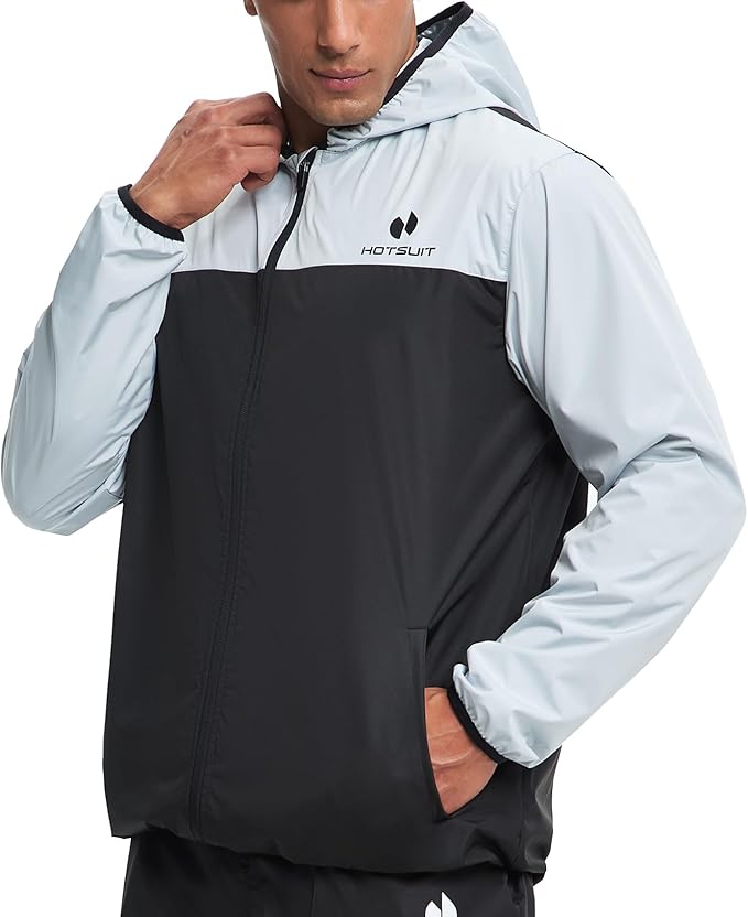 HOTSUIT Sauna Suit for Men Weight Loss Sweat Suits Gym Workout Exercise Sauna Jacket Pant Full Body