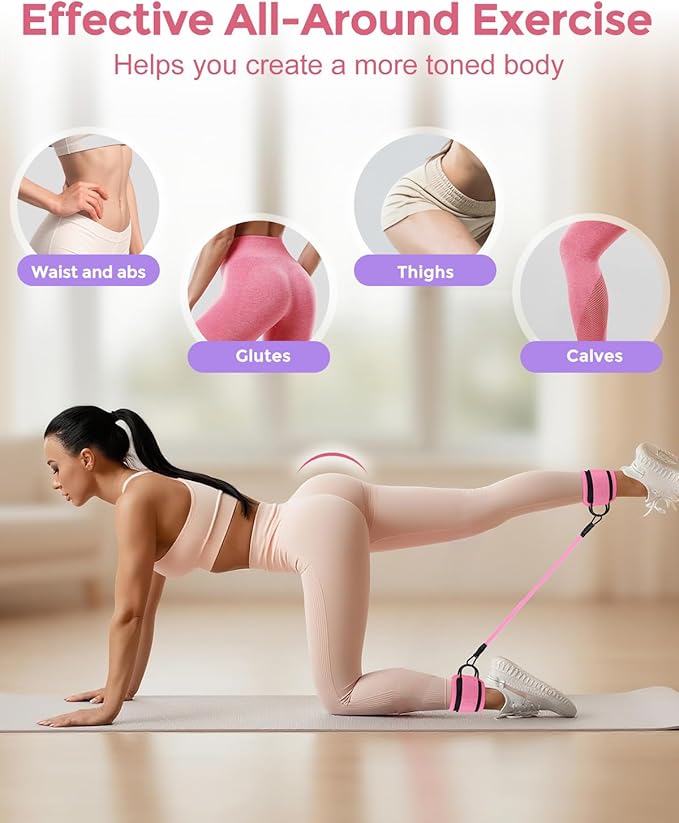 Pilates Essentials Kit for Women, 14-Inch Magic Circle Home Pilates Equipment with Pilates Ring and Ball Set, 5 Resistance Bands & Accessories for Home Workouts Beginners Essentials Starter Set