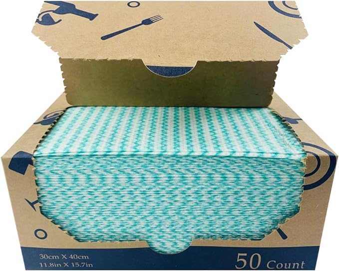 Heavy Duty Wipes Dish Cloths 50Pieces Reusable Wipes Multi-use Cleaning Cloths Towels