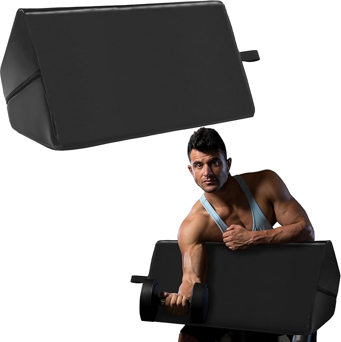 BALAPET Preacher Curl, Space-Saving Preacher Curl Bench Tool, Portable Preacher Curl Pad Attachment Support for Biceps, Triceps and Arms, Black