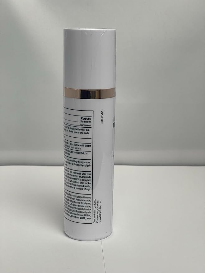 DRMTLGY Moisturizer with SPF 46 & Anti Aging Clear Universal Tinted SPF & Facial Sunscreen 2 Pack - Broad Spectrum Protection Against UVA and UVB Rays