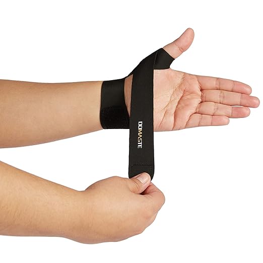 Pickleball Wrist Brace Support for Tennis, Ultra Thin Elastic Wrist Wraps, Lightweight, Breathable and Skin Friendly (Black/Left/One Size)