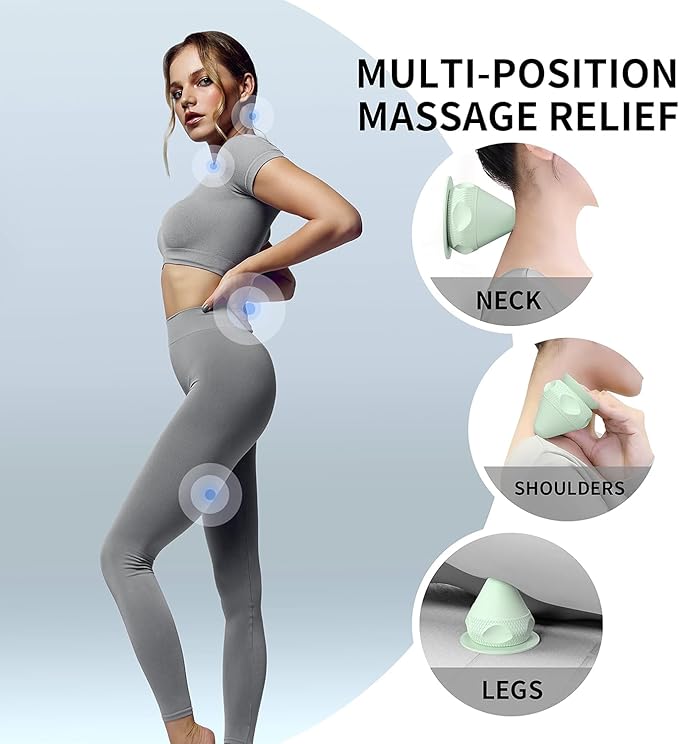 PROIRON Mountable Massage Ball Vibrating & Heating Hand Free,Deep Tissue Massage Trigger Point Therapy for Back Neck Feet Body, Myofascial Release Muscle Soreness & Joint Pain Relief