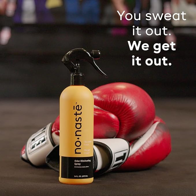 Nonaste Odor Eliminating Spray - 16 Fl Oz (Pack of 1) - Shoe & Yoga Mat Spray, Boxing Glove Deodorizer, Gym Bag Deodorizer, Fabric Odor Eliminator - No Washing Needed
