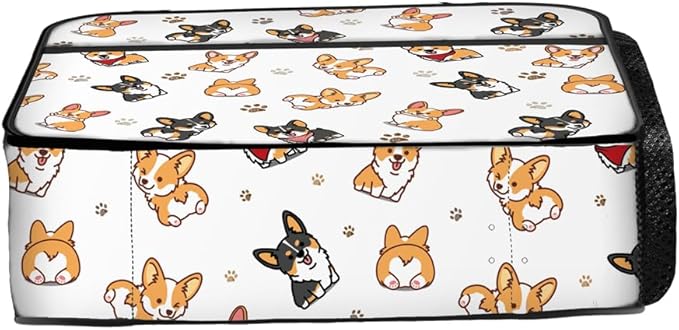 Corgi Lunch Bag Reusable Insulated Dog Lunch Box Keep Food Cooler Thermal Lunch Tote for Women Men