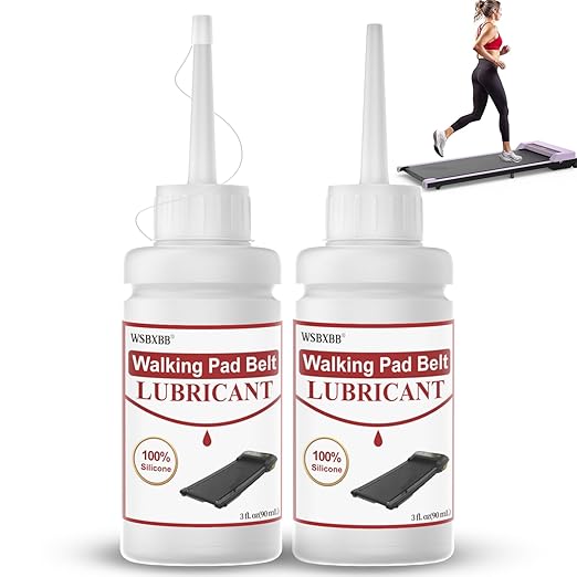 2 Pack Walking Pad Belt Lubricants/Lubes, 6 fl oz, Premium 100% Pure Silicone,High Temperature Resistant And Stable Lubricant For Walking Pad Treadmill For Home, Desk Treadmill, Reduce Friction