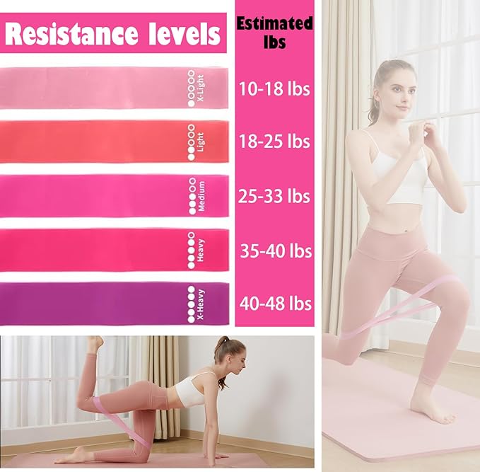 Pilates Ring Circle Fitness Set 17 pcs Equipment Accessories Workouts Includes Pilates Ball Magic Circle Yoga Ring Knee Pads and Resistance Bands for Women Set Gift for Women Weight Loss