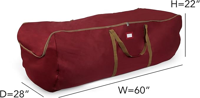 Covermates Keepsakes - Storage Duffel Bag - Heavy Duty Polyester - Reinforced Handles - Closet Storage, Red