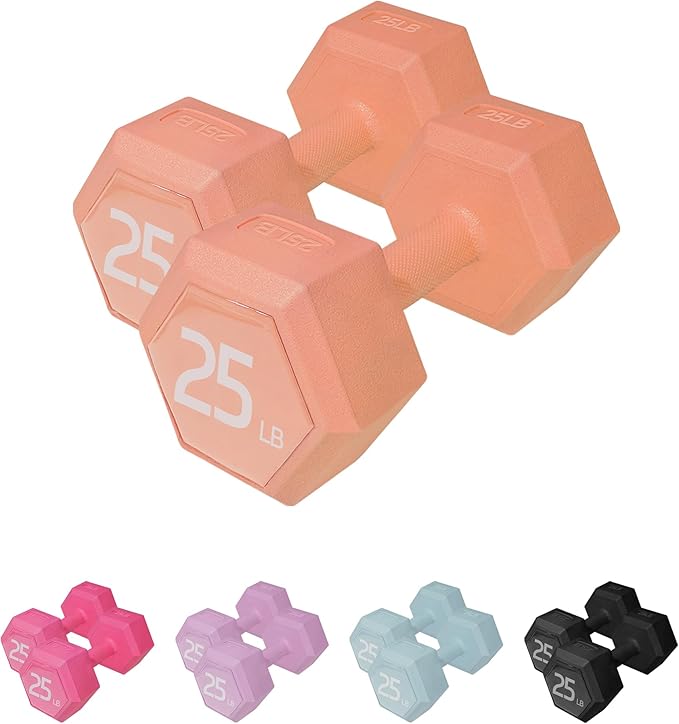 Dumbbell Sets - 5/10/15/20/25/36 lb Dumbbells Pair Hand Weights Set of 2 - Easy Grip - Arm Weights for Men and Women, Home Gym Exercise Equipment for Workouts Fitness Strength Training