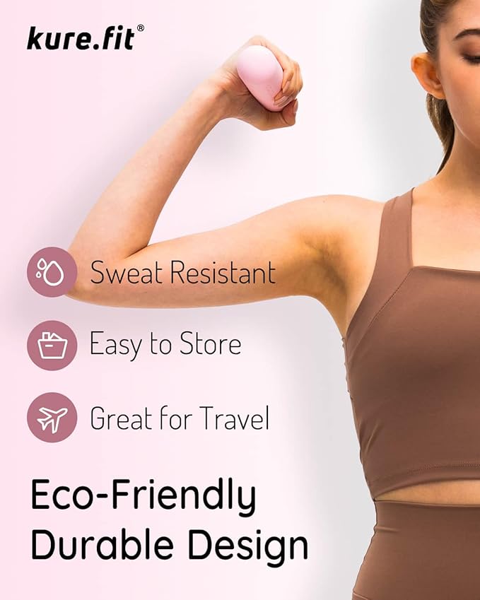 Hand Weight Bars for Women (2.2 LB) | Resistance Booty Bands | Pilates, Yoga, Dance, Aerobics, Running, Cardio, Gym, Strength Training | Non-Slip | Portable Dumbbells | Women & Men