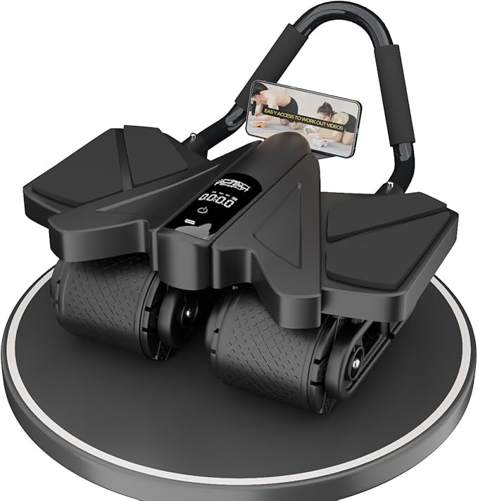 2025 First Ever Calorie Counting Ab Roller High-Performance Abdominal Exercise Machine with Automatic Rebound