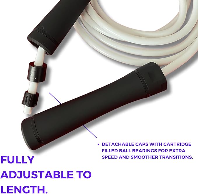 Elevate Gravity Heavy Rope - 3m, 10mm PVC - Boost Muscle, Cardio & Strength - Smooth Bearings - Ideal Indoor/Outdoor & Weight Loss.