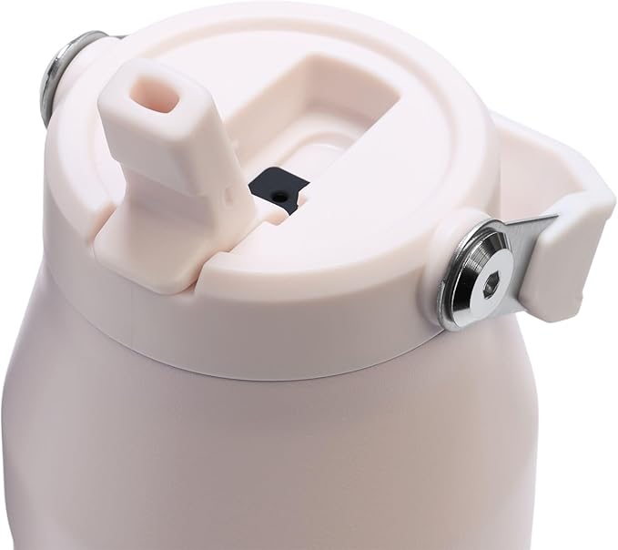 Stanley IceFlow Flip Straw 2.0 Water Bottle 36 oz | Built-In Straw with Larger Opening | Lightweight and Leak Resistant | Insulated Stainless Steel | BPA-Free | Rose Quartz