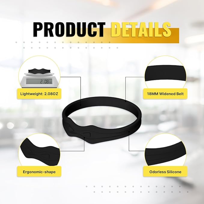 Fitgeno Knee Strap Patella Support: Knee Band for Patellar Tendon Pain Relief - Knee Brace for Tendonitis Jumpers Running Sports Basketball Men Women 2 Packs (Black)