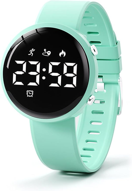 Fitness Tracker Watch with Step Counter Calorie Waterproof Pedometer Vibrating Alarm Digital Watches for Men Women Running Walking Workouts(NO APP)