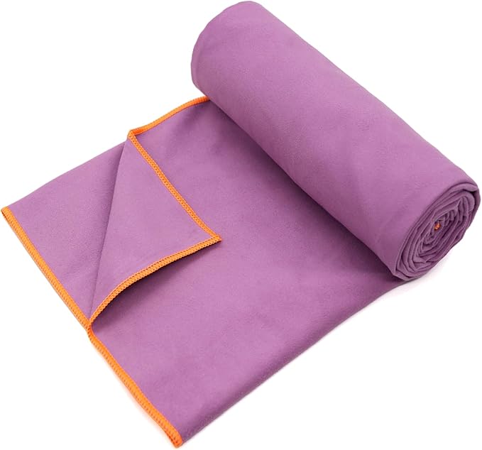 Eunzel Hot Yoga Towel Non-Slip Yoga Mat Towel Ultra-Absorbent Microfiber Towel for Hot Yoga, Pilates，Bikram and Workout 26.5"x 72"