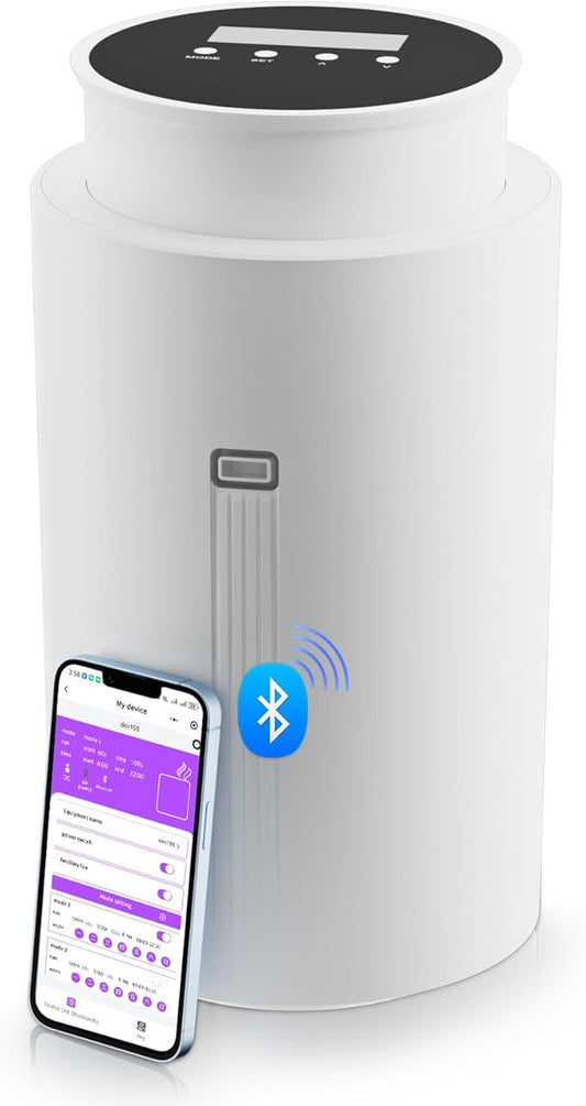 Scent Air Machine for Home, 1500 Sq. Ft Coverage Hotel Collection Diffuser with Smart Cold Air Tech, Whole House Fragrance, Bluetooth Waterless Oil Diffuser for Large Room, Hotel, Spa, Office