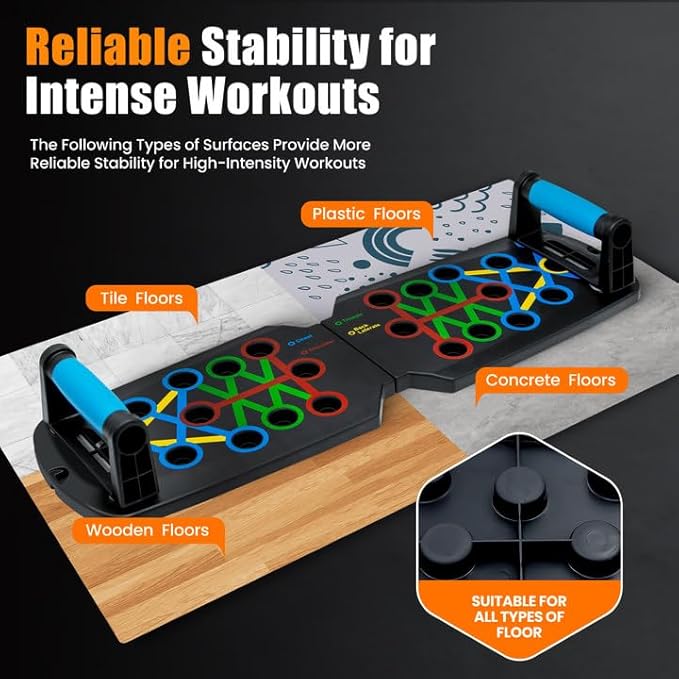 Push Up Board,Portable Dismountable 17 in 1 Push Up Bar at Home Gym,Professional Muscle Training Equipment is Available for Men and Women,The Ideal Gift for Fitness Enthusiasts,Pushup Board Set