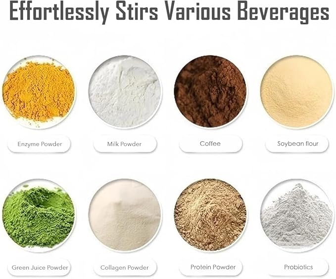 Electric Protein Shaker Bottle – 15oz USB Rechargeable Portable Mixer for Protein Shakes, Smoothies & Pre Workout, Tritan-Safe, BPA-Free, Gym Accessories, leak proof (White)