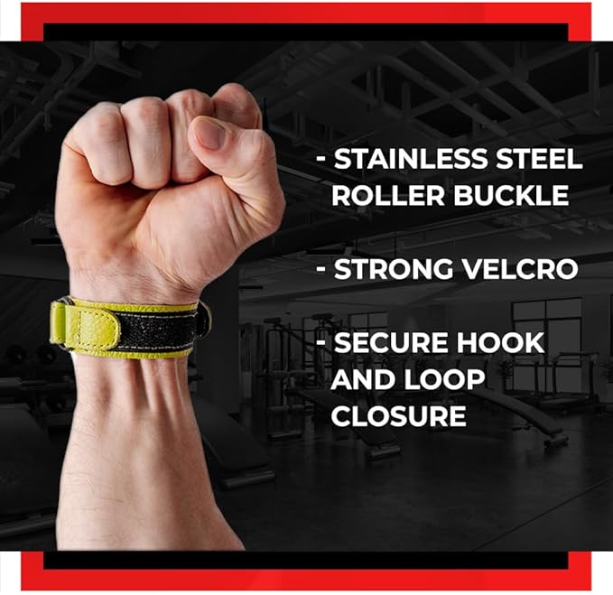 WARM BODY COLD MIND Leather Wrist Wraps for Weightlifting, Powerlifting, Gym – Heavy Duty Wrist Straps for Strength Training, for Men & Women